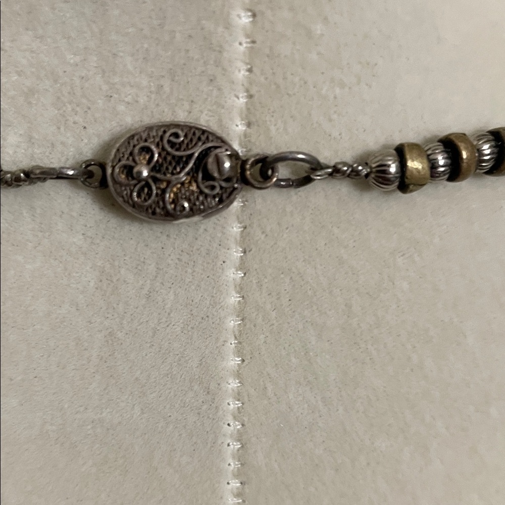 Artisan Black and Silver Statement Necklace - Picture 8 of 10